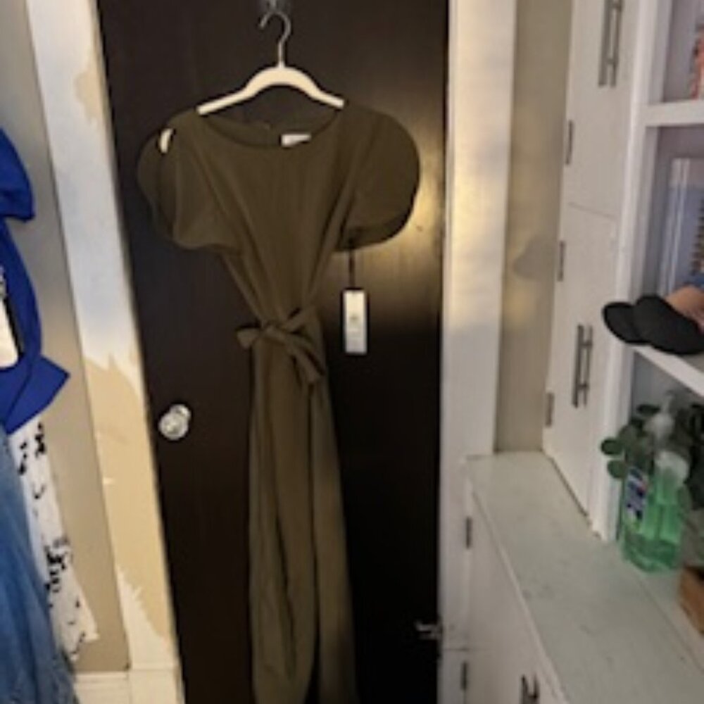 Calvin Klein Romper – Size 8 (Army Green, NWT)